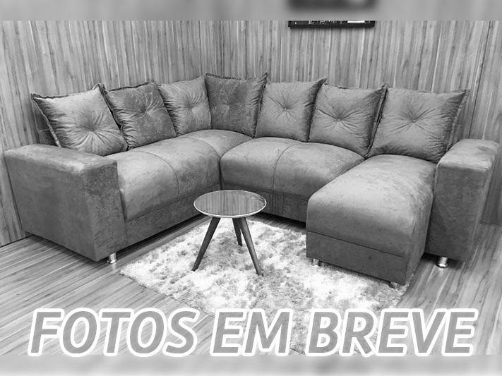 Sofá Canto Azul 210 Áustria | MadeiraMadeira