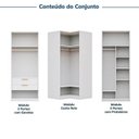 Ver imagem 5 de Guarda-Roupa Planejado 3 Peças 6 Portas Jade CabeCasa MadeiraOriginals Branco/Fosco