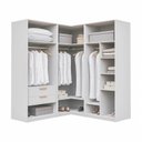 Ver imagem 6 de Guarda-Roupa Planejado 3 Peças sem Portas Jade CabeCasa MadeiraOriginals Branco/Fosco