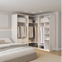 Ver imagem 1 de Guarda-Roupa Planejado 3 Peças sem Portas Jade CabeCasa MadeiraOriginals Branco/Fosco