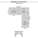 Ver imagem 3 de Guarda-Roupa Planejado 3 Peças sem Portas Jade CabeCasa MadeiraOriginals Branco/Fosco