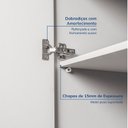 Ver mais imagens de Guarda-Roupa Planejado 10 Peças 11 Portas 2 Mesas de Cabeceira Jade CabeCasa MadeiraOriginals Branco/Fosco