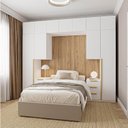 Ver imagem 1 de Guarda-Roupa Planejado 10 Peças 11 Portas 2 Mesas de Cabeceira Jade CabeCasa MadeiraOriginals Branco/Fosco