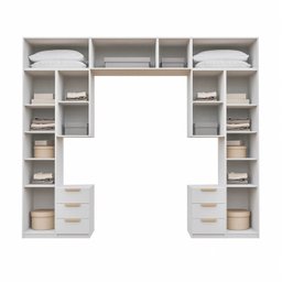 Guarda-roupa Modulado 10 Peças 11 Portas 2 Mesas de Cabeceira Jade CabeCasa MadeiraMadeira - 6