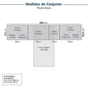Ver imagem 3 de Guarda-Roupa Planejado 10 Peças 11 Portas 2 Mesas de Cabeceira Jade CabeCasa MadeiraOriginals Branco/Fosco
