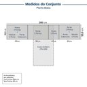 Ver imagem 3 de Guarda-roupa Modulado 10 Peças 11 Portas 2 Mesas de Cabeceira Jade CabeCasa MadeiraOriginals