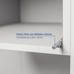 Guarda-Roupa Modulado 7 Peças 7 Portas 2 Mesa Cabeceira Jade CabeCasa MadeiraOriginals Branco/Fosco - 9 Guarda-Roupa Modulado 7 Peças 7 Portas 2 Mesa Cabeceira Jade CabeCasa MadeiraOriginals Branco/Fosco - 9