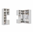 Ver imagem 6 de Guarda-Roupa Planejado 7 Peças 7 Portas 2 Mesa Cabeceira Jade CabeCasa MadeiraOriginals Branco/Fosco
