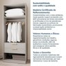 Guarda-roupa Modulado 6 Peças 12 Portas Jade CabeCasa MadeiraOriginals - 15