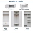 Ver imagem 5 de Guarda-roupa Modulado 6 Peças 12 Portas Jade CabeCasa MadeiraOriginals