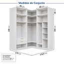 Ver imagem 4 de Guarda-roupa Modulado 6 Peças 12 Portas Jade CabeCasa MadeiraOriginals