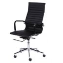 Ver imagem 2 de Cadeira para Escritório Alta Esteirinha Corino Base Rodizio 3301 OR Design