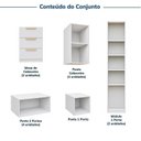 Ver imagem 5 de Guarda-roupa Modulado 11 Peças 13 Portas 2 Mesas Cabeceira Jade CabeCasa MadeiraOriginals