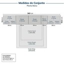 Ver imagem 3 de Guarda-Roupa Planejado 11 Peças 13 Portas 2 Mesas Cabeceira Jade CabeCasa MadeiraOriginals Branco/Fosco