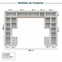Ver imagem 4 de Guarda-Roupa Planejado 11 Peças 13 Portas 2 Mesas Cabeceira Jade CabeCasa MadeiraOriginals Branco/Fosco