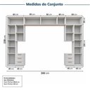 Ver imagem 4 de Guarda-roupa Modulado 11 Peças 13 Portas 2 Mesas Cabeceira Jade CabeCasa MadeiraOriginals