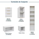 Ver imagem 5 de Guarda-Roupa Planejado 11 Peças 13 Portas 2 Mesas Cabeceira Jade CabeCasa MadeiraOriginals Branco/Fosco