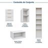 Guarda-roupa Modulado 10 Peças 12 Portas 2 Mesas Cabeceira Jade CabeCasa MadeiraOriginals - 5