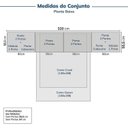Ver imagem 3 de Guarda-Roupa Planejado 10 Peças 12 Portas 2 Mesas Cabeceira Jade CabeCasa MadeiraOriginals Branco/Fosco