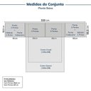 Ver imagem 3 de Guarda-roupa Modulado 10 Peças 12 Portas 2 Mesas Cabeceira Jade CabeCasa MadeiraOriginals