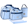 Kit Bolsas Maternidade Mave Baby Coroa Exclusive Azul Claro - 1