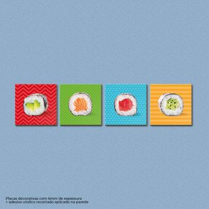 Sushi Roll - Módulo Decorativo com 4 Peças