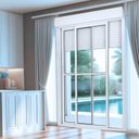 Ver imagem 1 de Porta de Aluminio Integrada Automatica 220v 231x150cm 2 Folhas