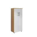 Ver imagem 2 de Armário Multiuso 2 Portas Rosana 60cm Organizador MDP Amêndoa/Branco Lavanderia Quarto Cozinha