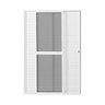 Porta Balção de Aluminio 210x120cm 2 Folhas Moveis e 1 Folha Fixa - 2