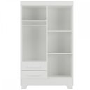 Ver imagem 3 de Guarda-Roupa Infantil 4 Portas 2 Gavetas Branco - Panorama Móveis
