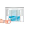 Janela de Aluminio Persiana Automatica 110v 120x120cm 2 Folhas - 2