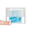 Ver imagem 2 de Janela de Aluminio Persiana Integrada 150x120cm 2 Folhas com vidro liso CRV Portas e Janelas