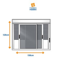 Janela de Aluminio Persiana Integrada 150x120cm 2 Folhas com vidro liso CRV Portas e Janelas - 3 Janela de Aluminio Persiana Integrada 150x120cm 2 Folhas com vidro liso CRV Portas e Janelas - 3