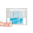 Ver imagem 2 de Janela de Aluminio Persiana Integrada 200x120cm 2 Folhas