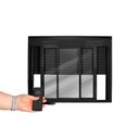 Ver imagem 2 de Janela de Aluminio Persiana Automatica 110v 120x120cm 2 Folhas