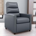 Ver imagem 1 de Poltrona Reclinável Cairo Courino Conforto Encosto e Assento Cinza Matrix 69cm 110kg