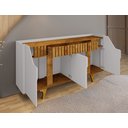 Ver imagem 6 de Aparador Buffet Portas em Mdf Ripado Real Pés de Madeira Maciça Danúbio