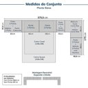 Ver imagem 3 de Guarda-Roupa Planejado 13 Peças 18 Portas 2 Mesa Cabeceira Jade CabeCasa MadeiraOriginals Branco/Fosco