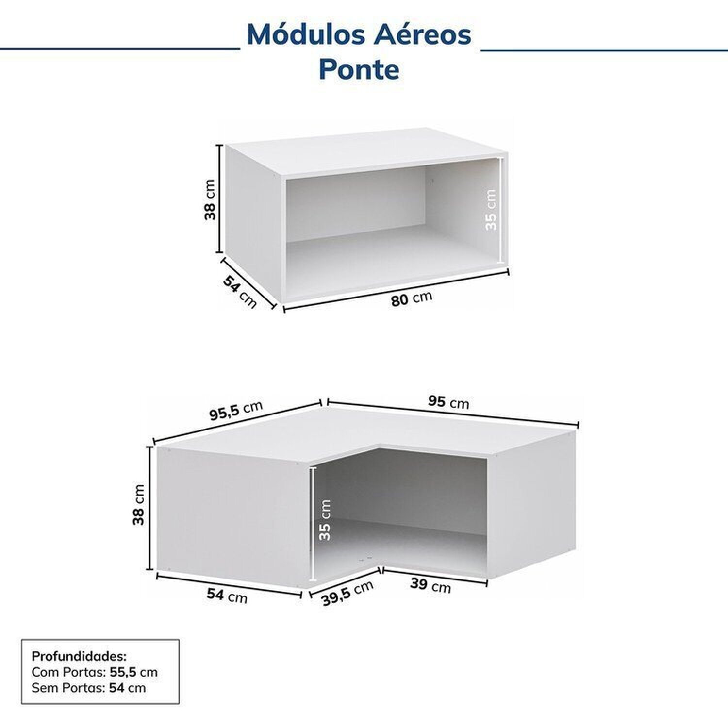 Guarda-roupa Modulado 12 Peças 12 Portas 2 Mesas de Cabeceira Jade Cabecasa Madeiramadeira - 13