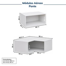 Guarda-roupa Modulado de Canto 12 Peças 17 Portas 2 Mesas de Cabeceira Jade Cabecasa Madeiramadeira - 13
