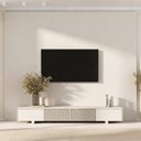 Ver imagem 1 de Rack Ripado com Painel TV até 86 Polegadas Planejado 280x250cm Aruá CabeCasa MadeiraOriginals Off White
