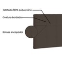 Ver imagem 4 de Cabeceira Painel Solteiro 0,90m Verona Suede - Pallazio - Marrom Café