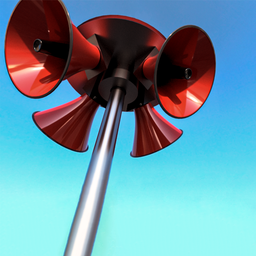 Sistema de Alerta Sirene Omnidirecional Btk-sr8300 até 1km de Distância 130db - 2