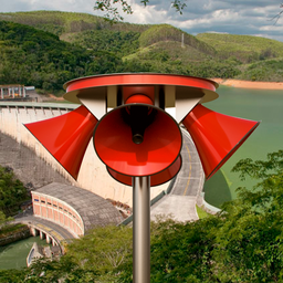 Sistema de Alerta Sirene Omnidirecional Btk-sr8300 até 1km de Distância 130db - 4