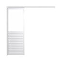 Ver imagem 2 de Porta de Correr Veneziana Aluminio 215x80cm com Vidro Mini Boreal Branco CRV