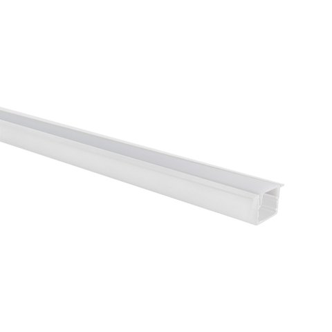 Perfil de Embutir para Fita Led Blumenau Line 25mm com 3 Metros Branco Fosco