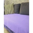 Ver imagem 2 de Manta em Algodão para Sofá 1,80 x 2,30 Lilás Manta para Sofá Colcha para Cama Solteiro