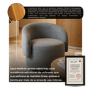 Ver imagem 6 de Kit 2 Poltrona Orgânica Aisha para Sala de Estar Boucle Luxo:Cinza