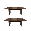 Ver imagem 2 de Mesa para Escritório Tamburato Charuto/Preto - Artany Móveis