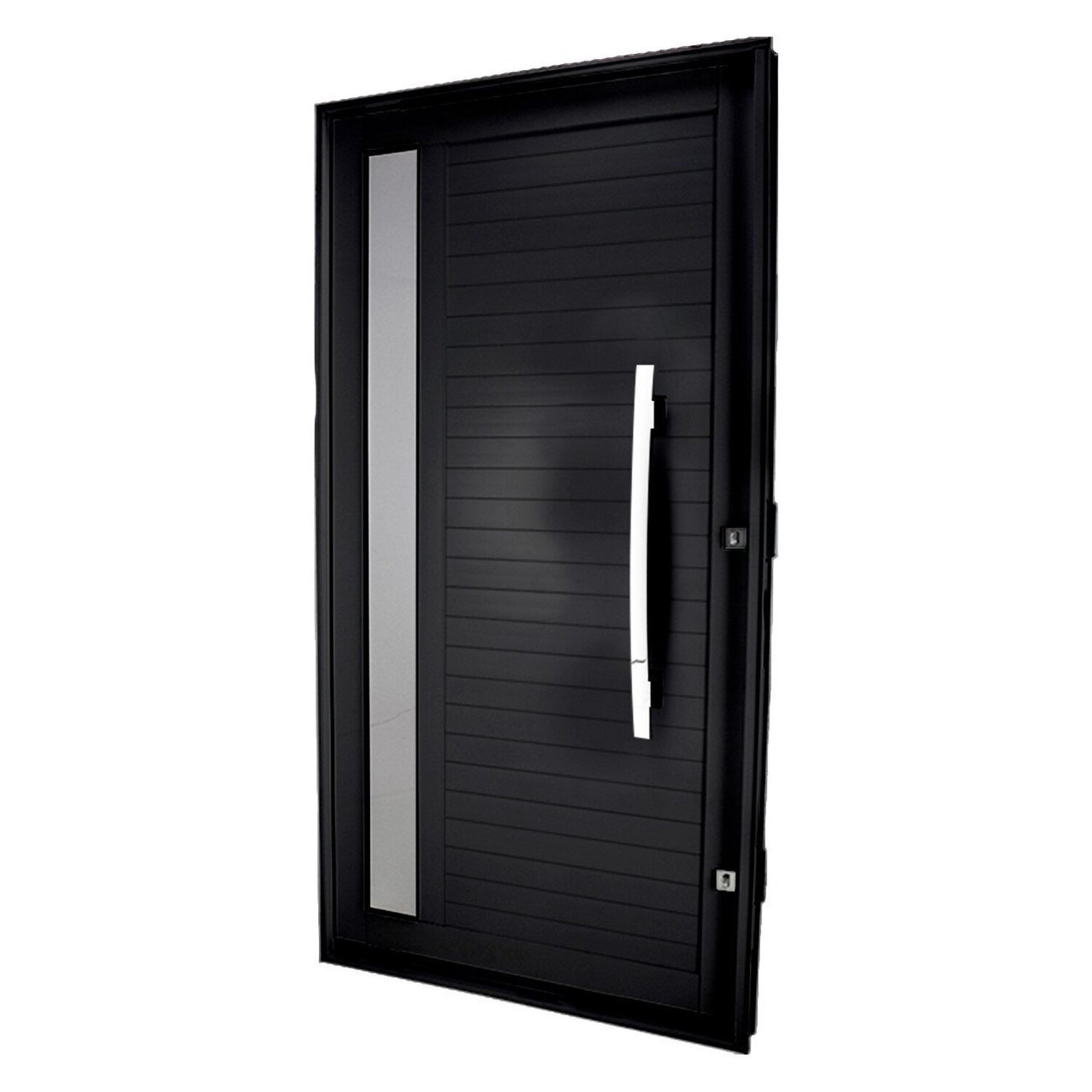 Porta Lambri Pivotante de Aluminio 215x100cm com Visor - 2